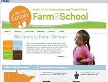 Tablet Screenshot of farm2schoolmn.org